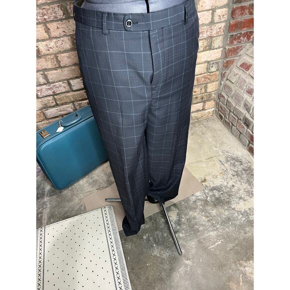 Angelo di Franco suit plaid charcoal white - Picture 6 of 16